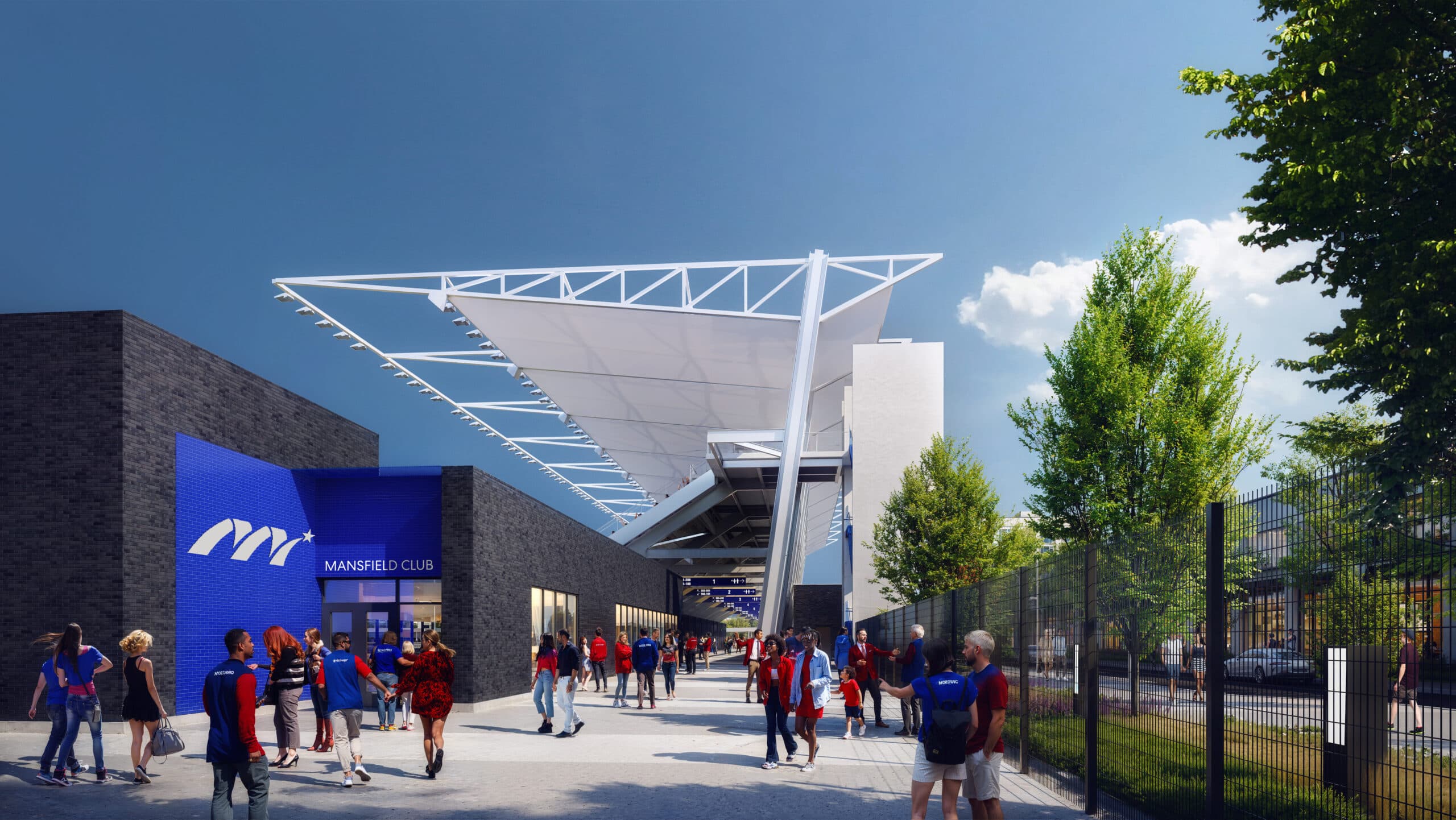 Mansfield Mile outdoor celebration space