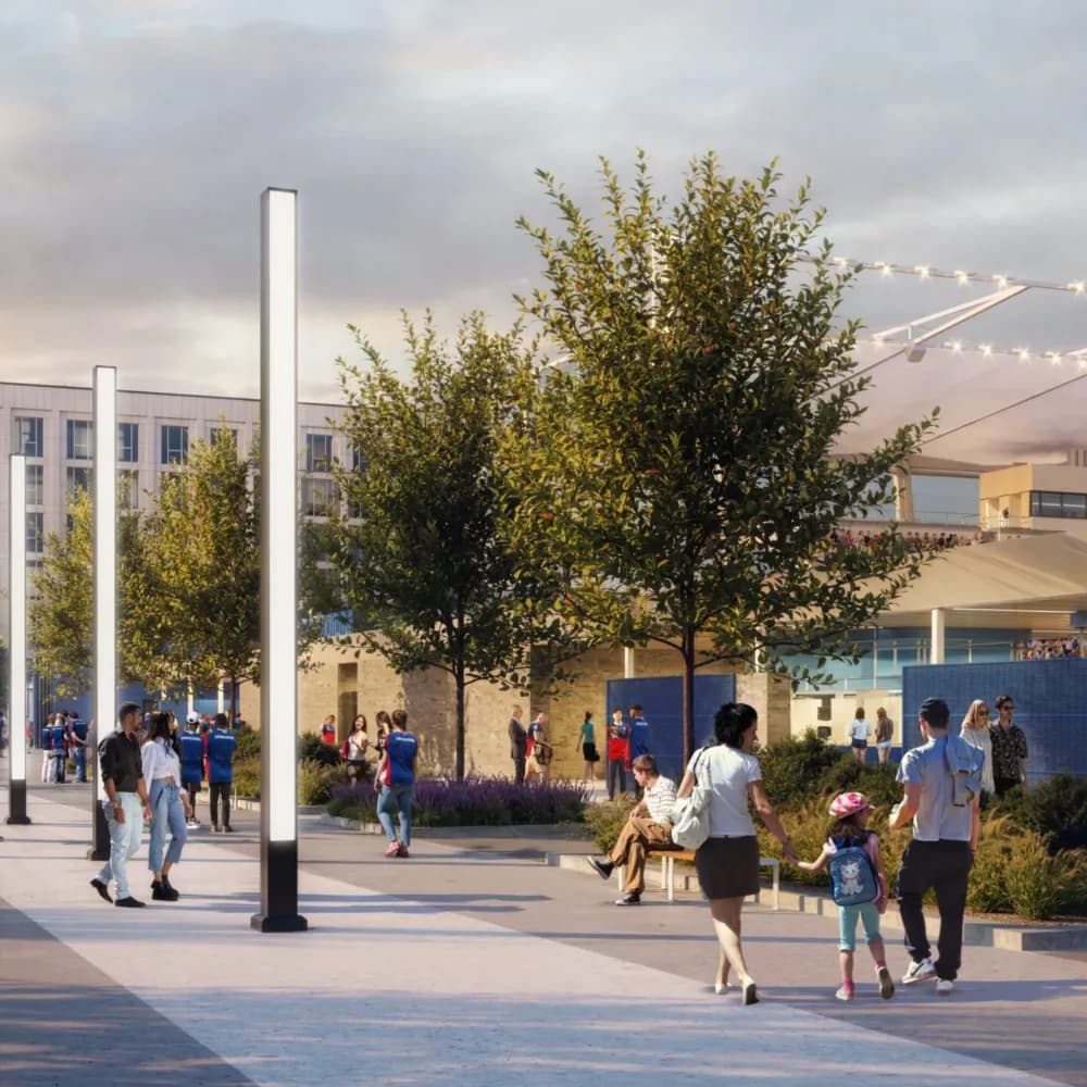 South Plaza outdoor gathering space